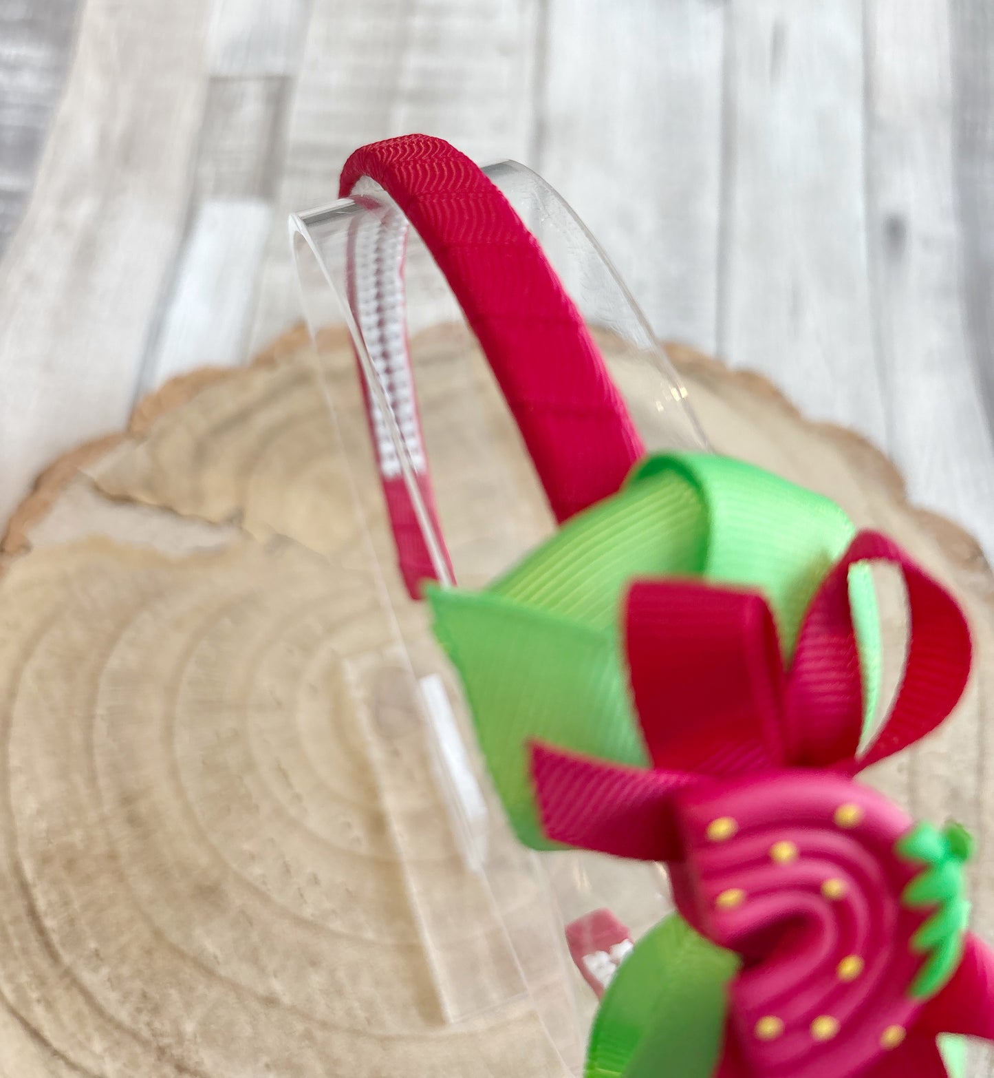 šš Strawberry Rainbow Bow Headband šš