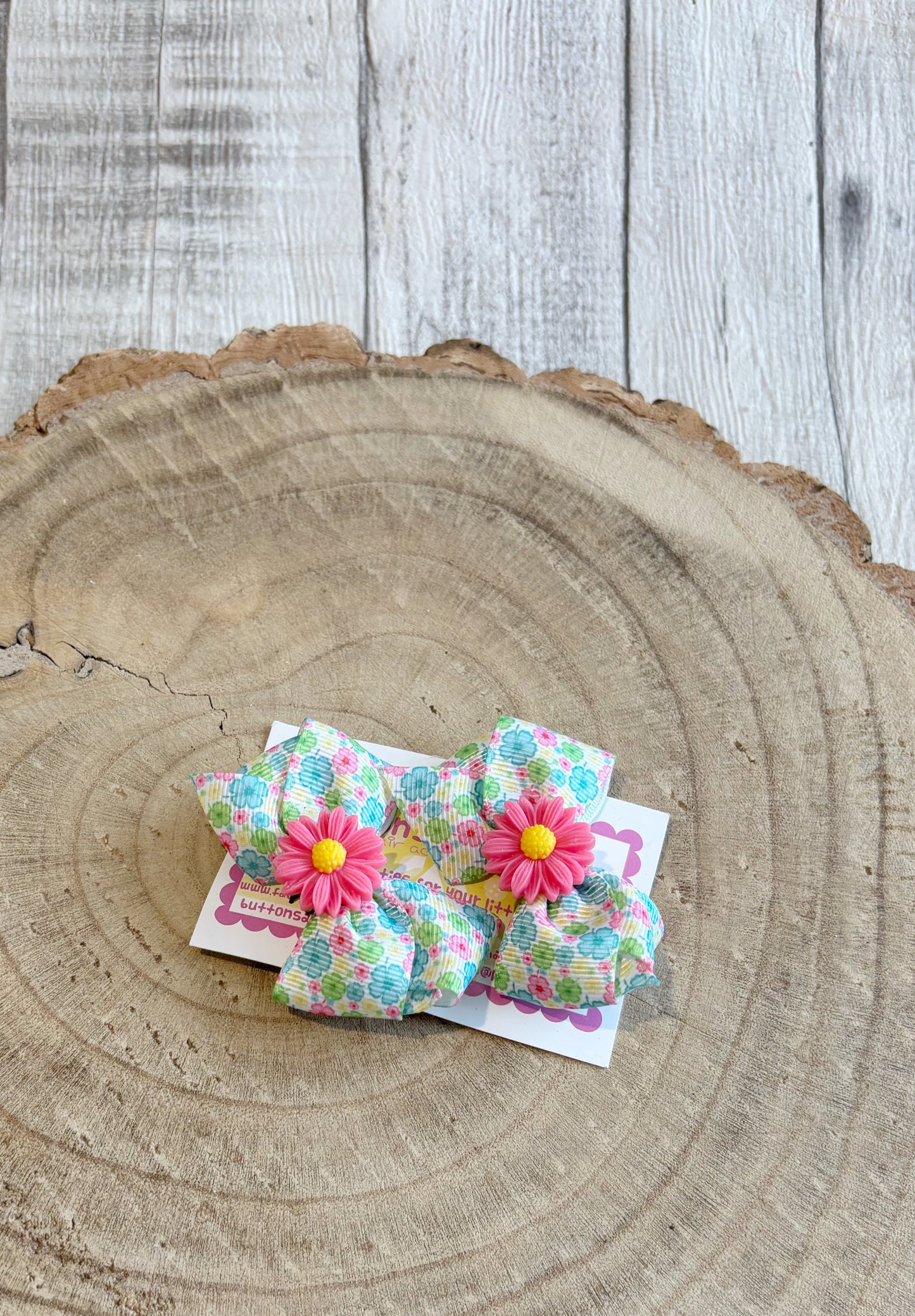 đ¸ Floral Daisy Hair Bow Set â Set of 2 đ¸