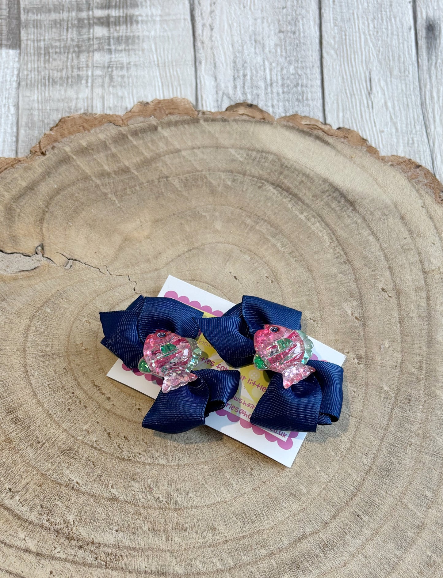 š Sparkly Fish Hair Bow Set ā Set of 2 š
