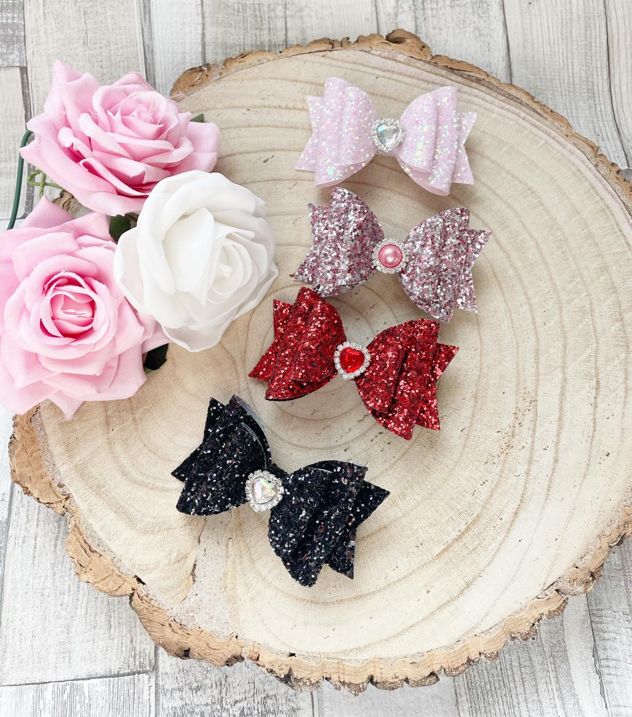 Glitter bows