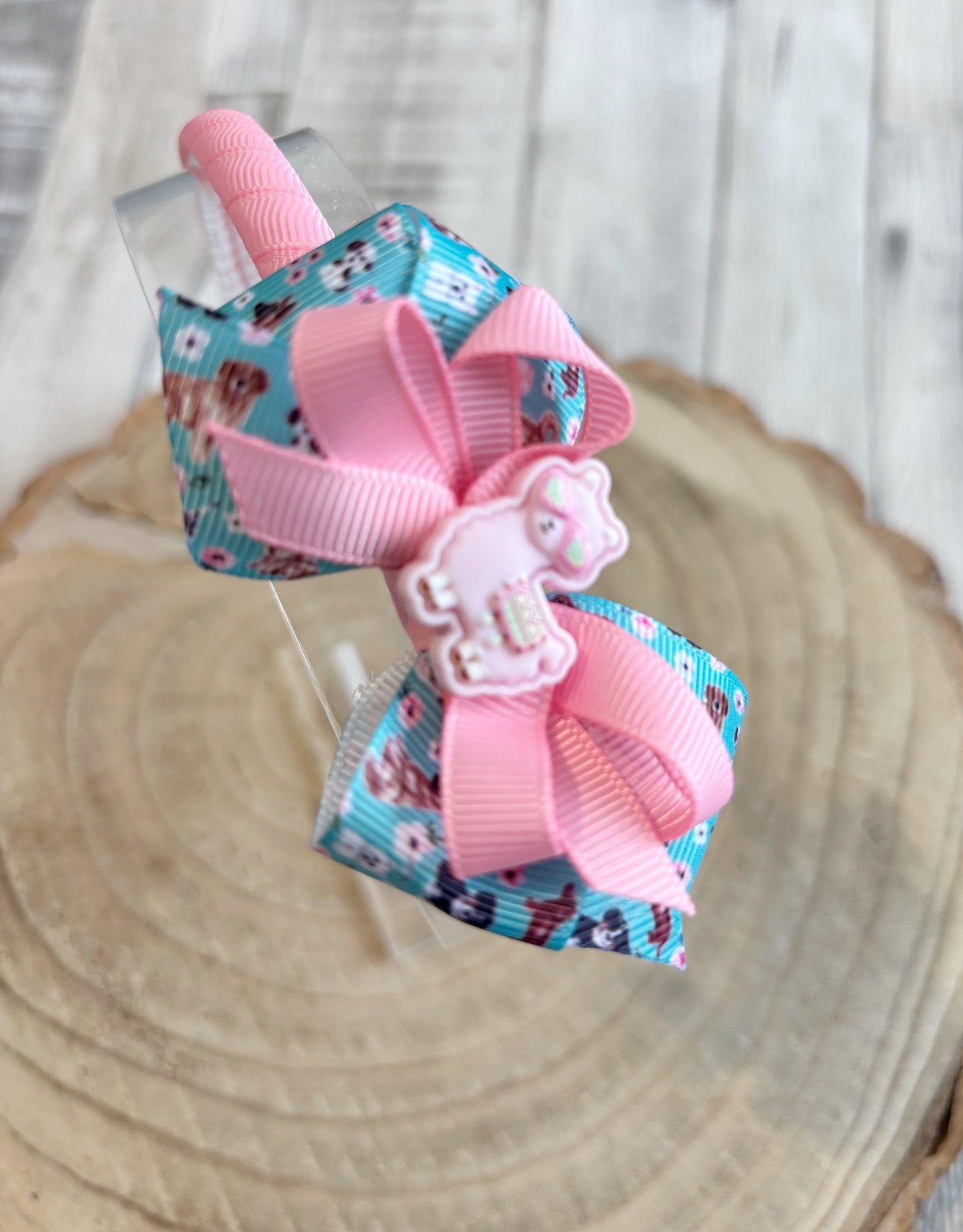 🎀✨ Cute Llama Bow Headband with Non-Slip Grips ✨🎀