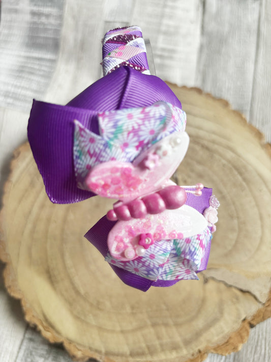 Butterfly Garden Boutique Headband 🦋💜🌸