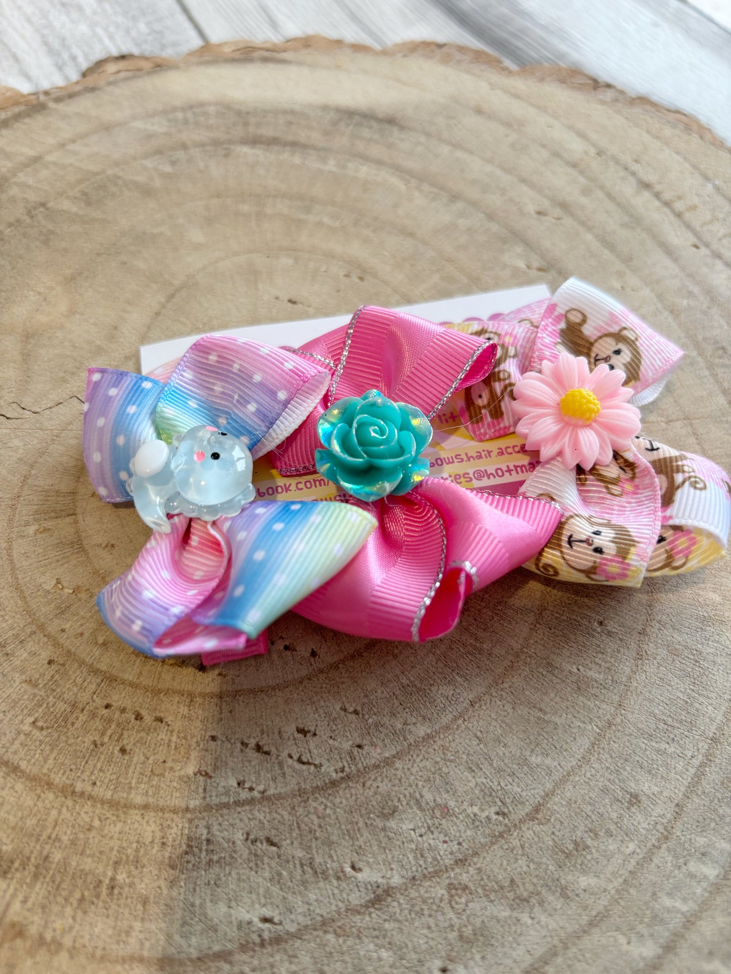 🌸 Pastel Hair Bow Trio – Set of 3 🌸