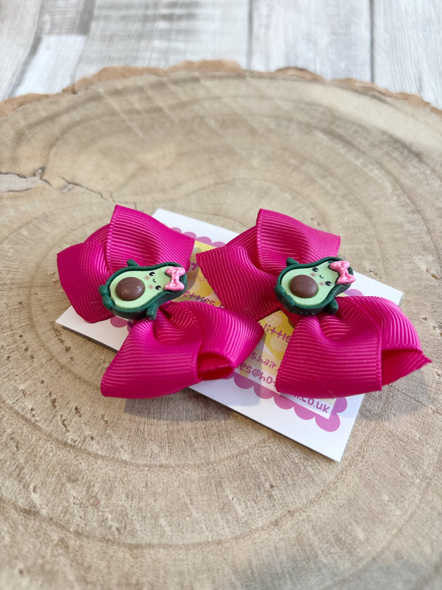 🥑 Avocado Hair Bow Set – Set of 2 🥑