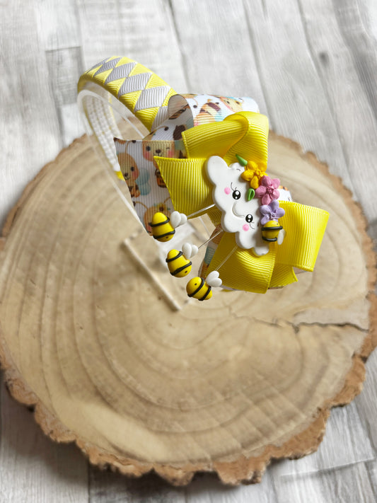 Bee Happy Boutique Headband 🐝☁️🌼