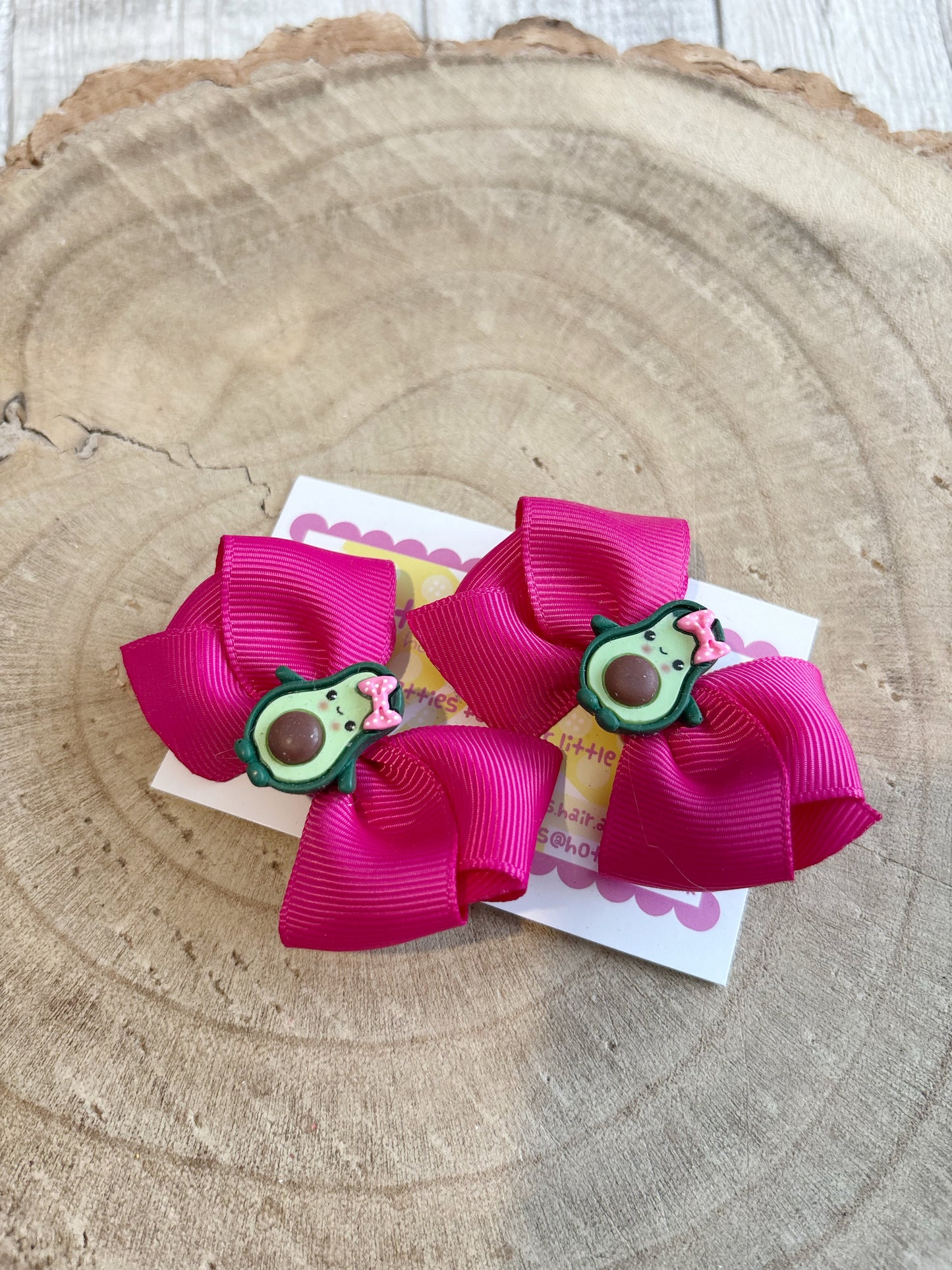 🥑 Avocado Hair Bow Set – Set of 2 🥑