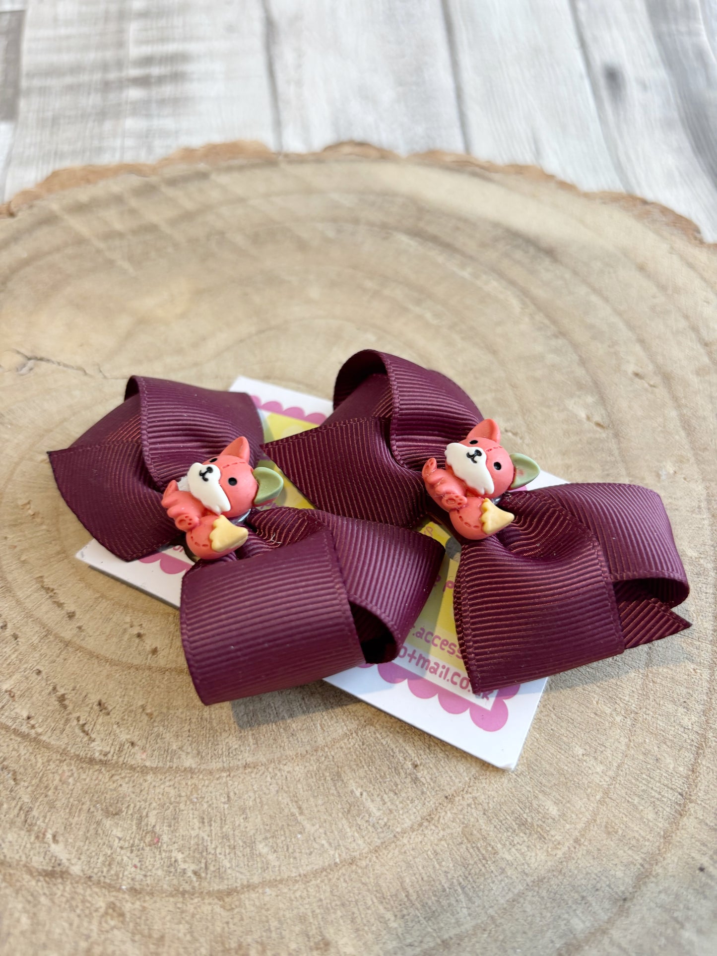 🦊 Fox Hair Bow Set – Set of 2 🦊