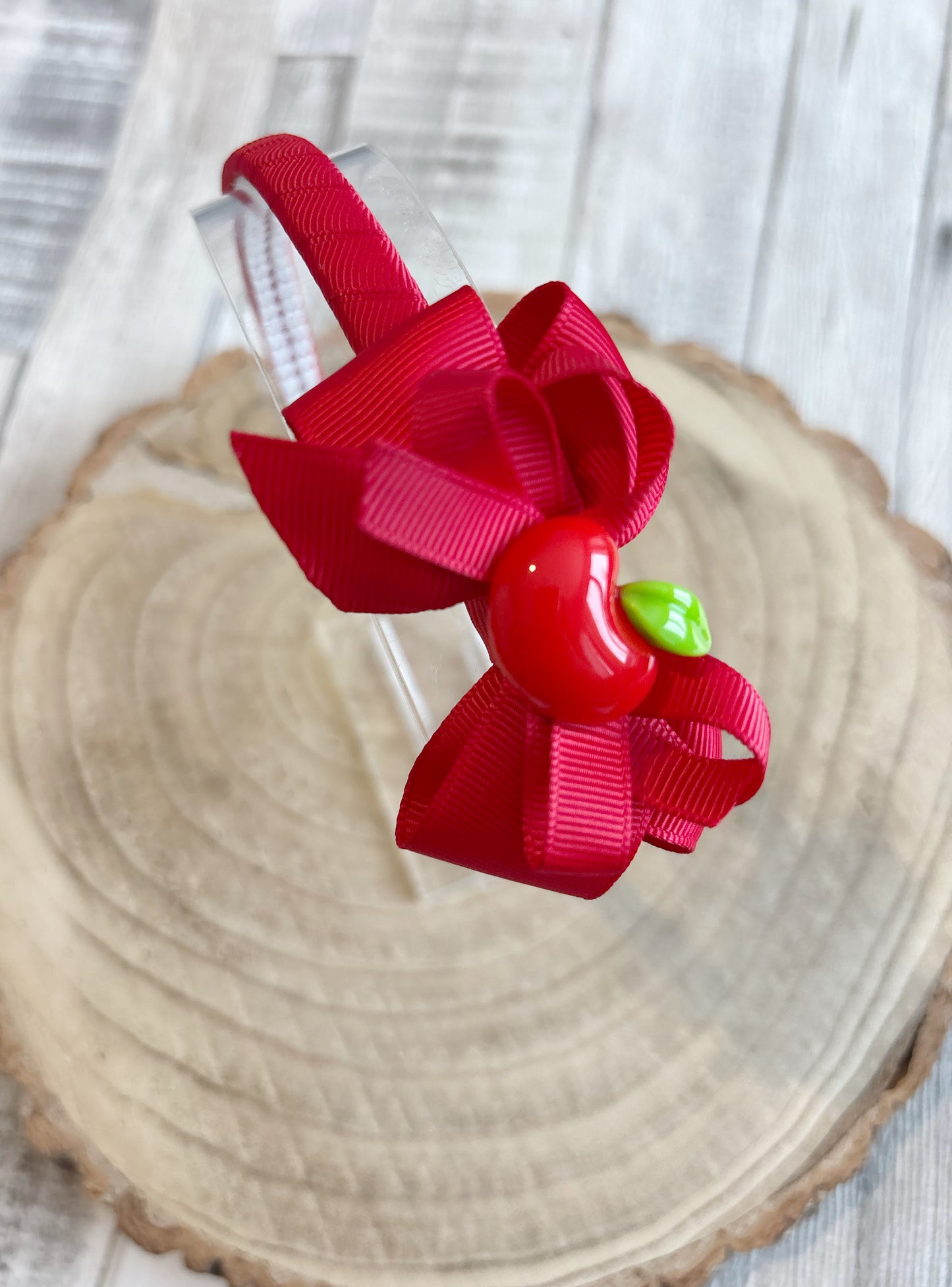 🍎✨ Red Apple Bow Headband ✨🍎