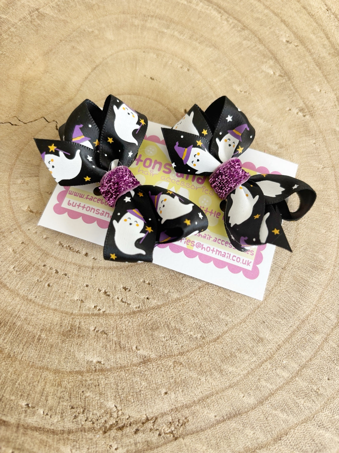 Halloween ghost bow set