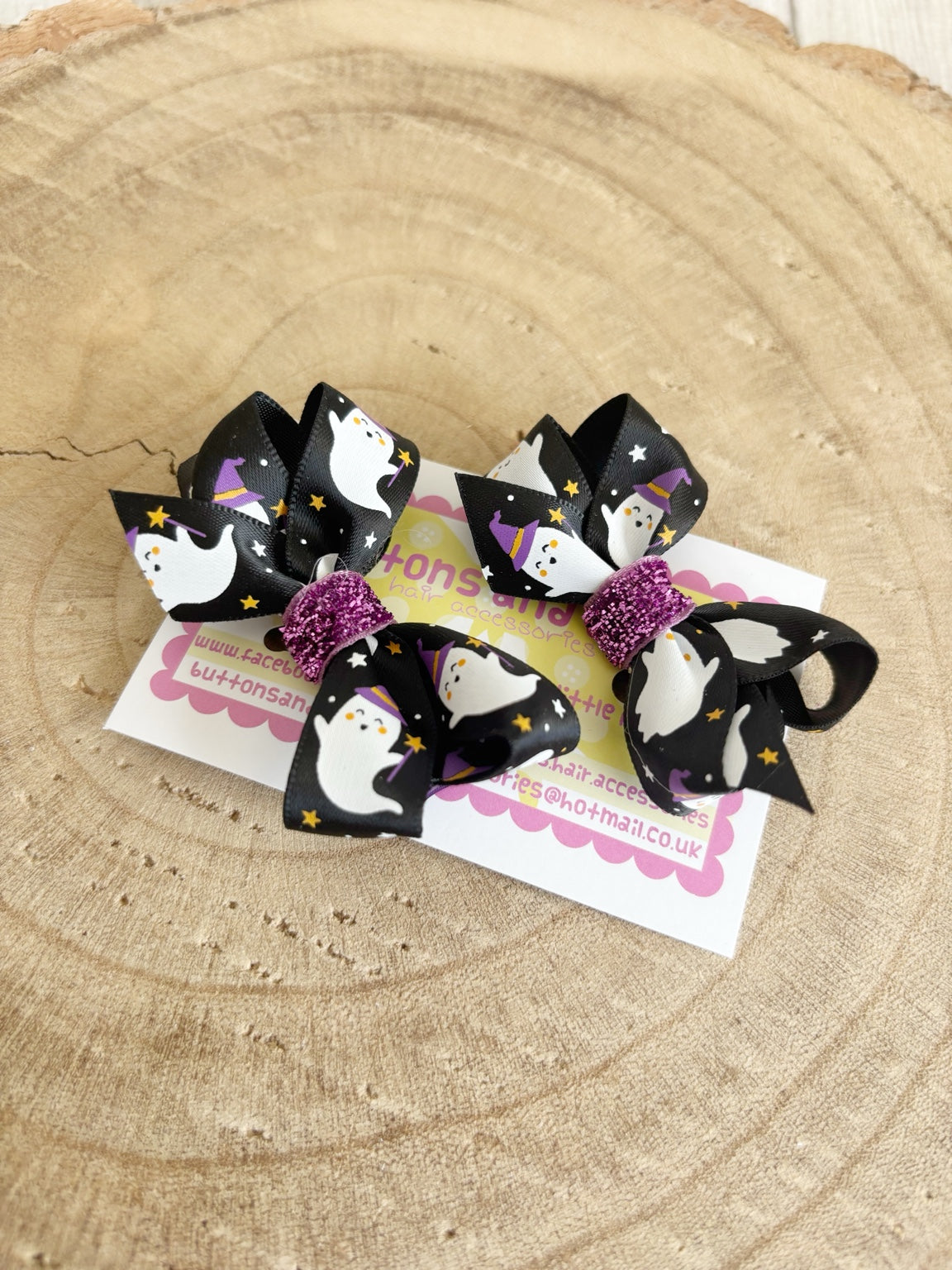 Halloween ghost bow set