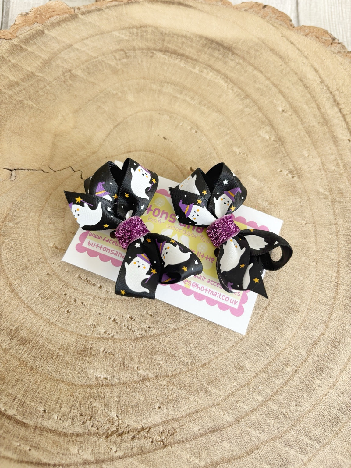 Halloween ghost bow set